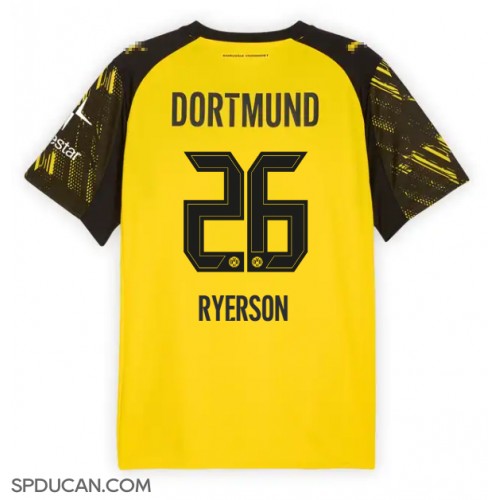 Muški Nogometni Dres Borussia Dortmund Julian Ryerson #26 Domaci 2025-26 Kratak Rukav
